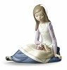 Lladro&nbsp;Contemplative Young Girl