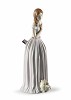 Lladro I'll Walk You to the Party Woman with Dog