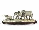 Lladro We Follow in Your Steps Elephants