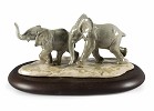 Lladro Following The Path Elephants