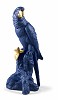 Lladro Macaw Bird. Blue-Gold