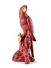 Lladro&nbsp;Macaw bird - red-gold