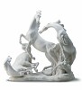 Lladro Horse's Group in White 1969-05