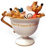 WDCC Disney Classics Cinderella Gus And Jaq Tea For TwoPorcelain Figurine