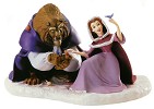 WDCC Disney Classics Beast & Belle She Didn't Shudder At My Paw Porcelain Figurine
