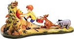 WDCC Disney Classics Pooh and Friends Hooray, Hooray, for Pooh Will Soon Be FreePorcelain Figurine