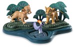 WDCC Disney Classics The Lion King Simba Nala Zazu And BasePorcelain Figurine