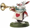 WDCC Disney Classics Alice In Wonderland White Rabbit Royal FanfarePorcelain Figurine