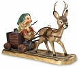 WDCC Disney Classics Snow White Sleepy with Deer Drawn Cart In a Mine In a Mine