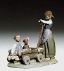 Lladro Girl With Wheelbarrow 1973-81