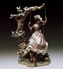 Lladro Victorian Girl on Swing 1974-89