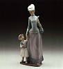 Lladro Lady And Girl 1978-85
