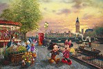 Thomas Kinkade Disney&nbsp;Mickey and Minnie in London