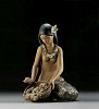 Lladro HawaIIan Flower Vendor 1982-2000