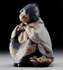 Lladro Oriental Flower Vendor 1985-94 ***