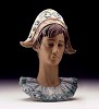 Lladro Pensive Harlequin Head 1997-99***