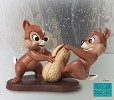 WDCC Disney Classics Working For Peanuts Chip N Dale Determined DuoPorcelain Figurine