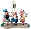 WDCC Disney Classics Three Little Pigs Triumphant Trio