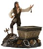 WDCC Disney Classics Pirates Of The Caribbean Will Turner And Treasure Chest Bloodstained BravadoPorcelain Figurine