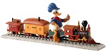 WDCC Disney Classics Out of Scale Donald Duck on Train Backyard Whistle StopPorcelain Figurine