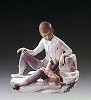Lladro Boy With Dog 1971-78