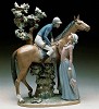 Lladro Jockey With Lass 1979-00