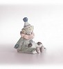 Lladro Pierrot With Puppy 1985-07