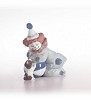 Lladro Pierrot With Puppy & Ball 1985-07