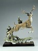 Giuseppe Armani Monarch Jumping Deer Signed By Giuseppe ArmaniSculpture