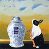 Robert Deyber&nbsp;Bad Hare Day (Vase)
