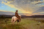 Z.S.  Liang&nbsp;Lone Rider, Milk River Valley
