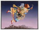 James Christensen&nbsp;The Responsible Woman White Float Frame