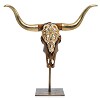 Jay Strongwater&nbsp;Keeffe Cow Skull Objet with Stand
