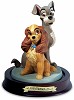 WDCC Disney Classics Lady And The Tramp Lady And Tramp Opposites AttractPorcelain Figurine