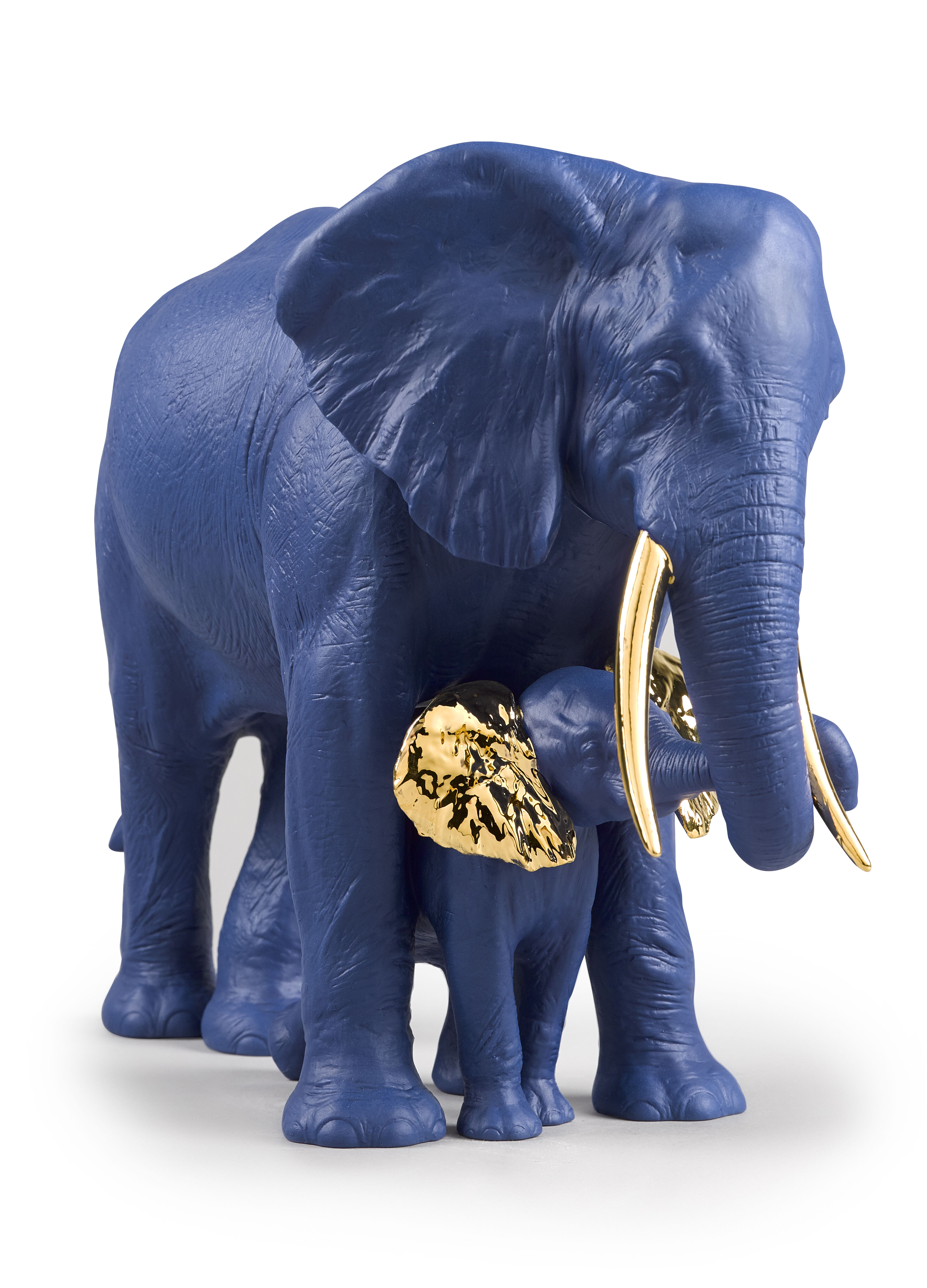 lladro blue elephant