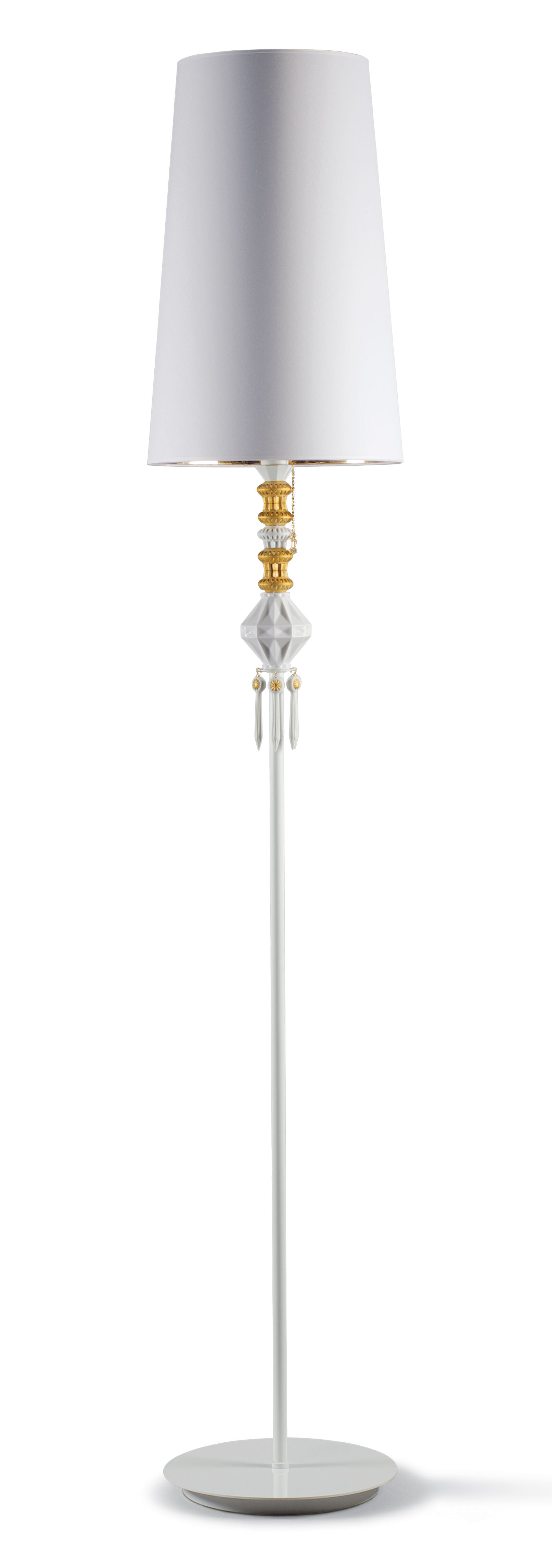 Lladro Lighting Belle de Nuit Floor Lamp I Golden Luster Lighting