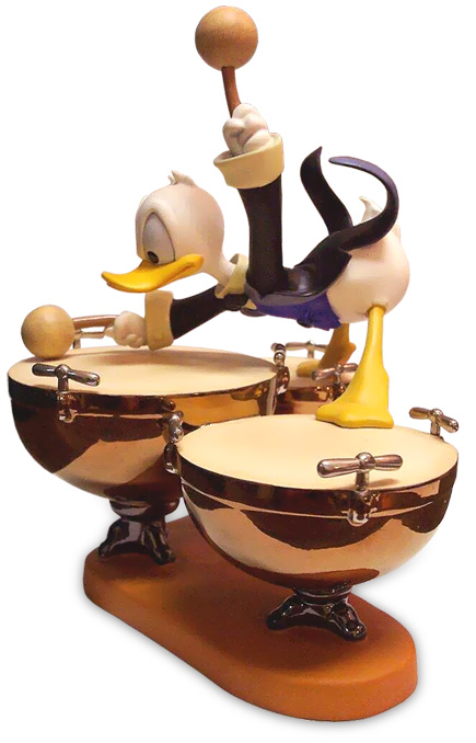 WDCC Disney Classics Symphony Hour Donald Duck Donald's Drum Beat 