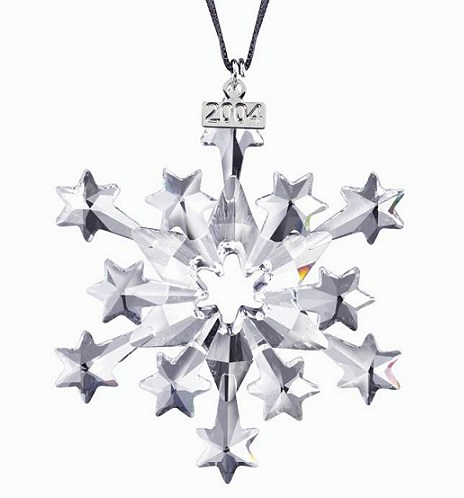 verfrommeld Verslaggever Inspecteur Swarovski Crystal Annual 2004 Ornament