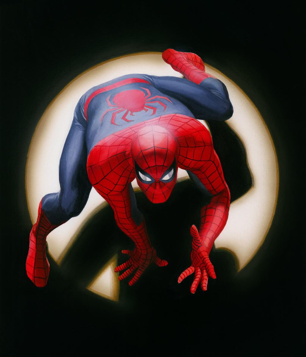 Alex Ross Spider-Man, Marvels Giclee On Canvas Marvel DC Comics Fine Art
