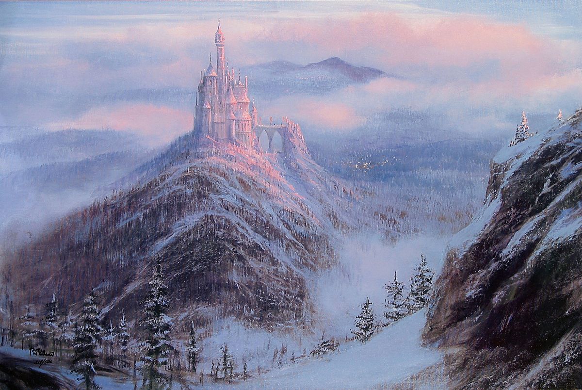Peter Ellenshaw Mystical Kingdom Of The Beast From Disney Beauty and The Beast Disney Fine Art