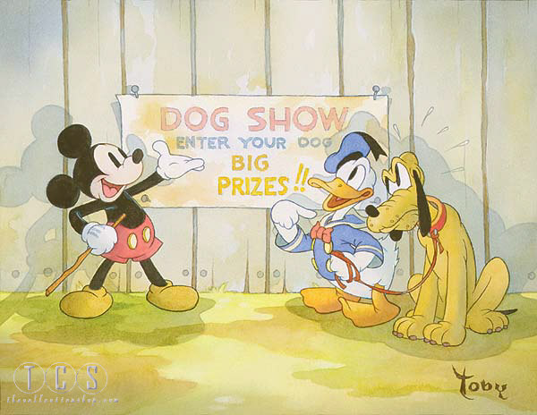 Toby Bluth Dog Show Giclee On Paper Disney Fine Art Toby Bluth Dog Show Giclee On Paper Disney Fine Art