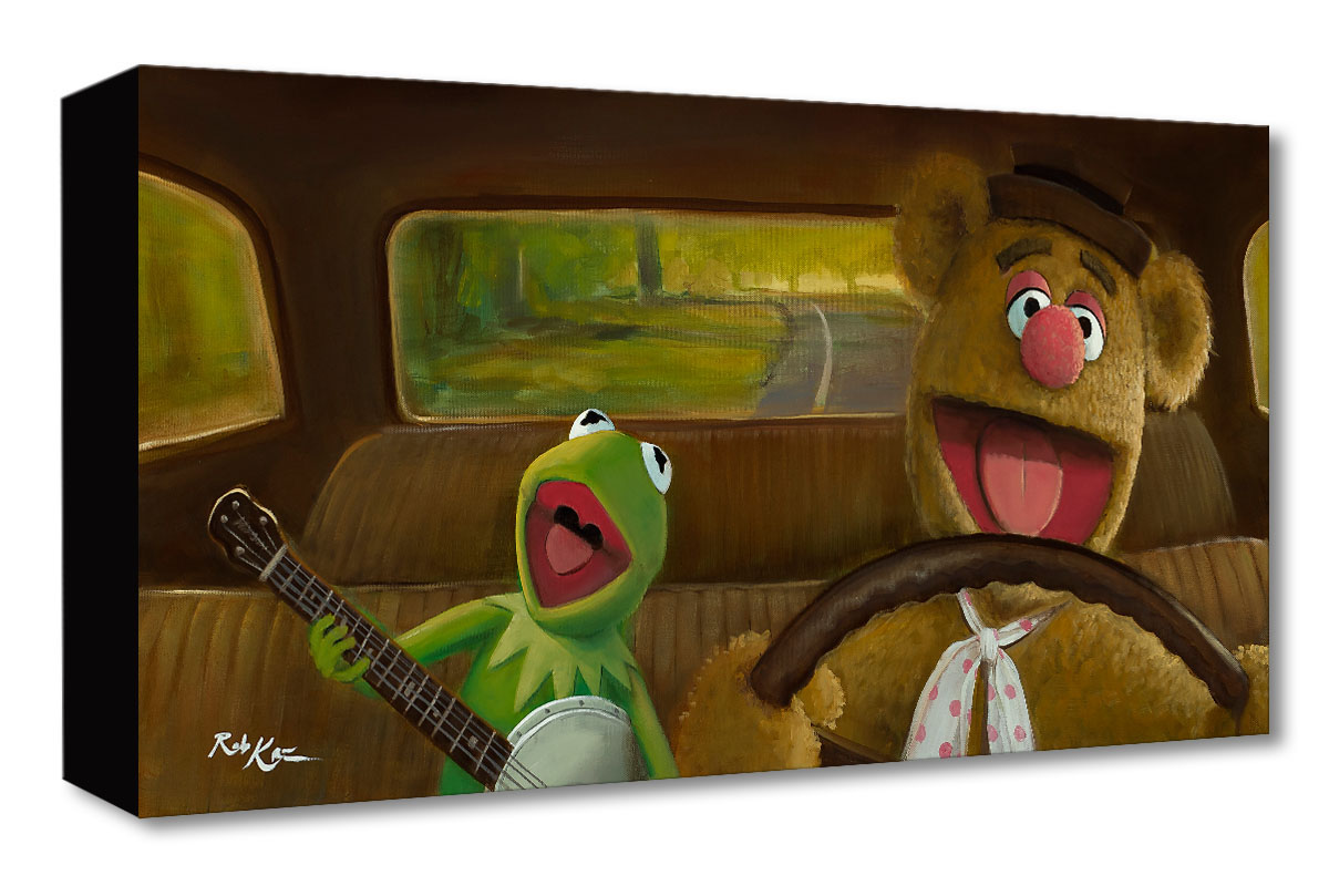 Rob Kaz Movin Right Along The Muppets Gallery Wrapped Giclee On Canvas
