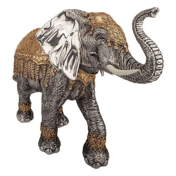 Dargenta Silver Indian Elephant Statue