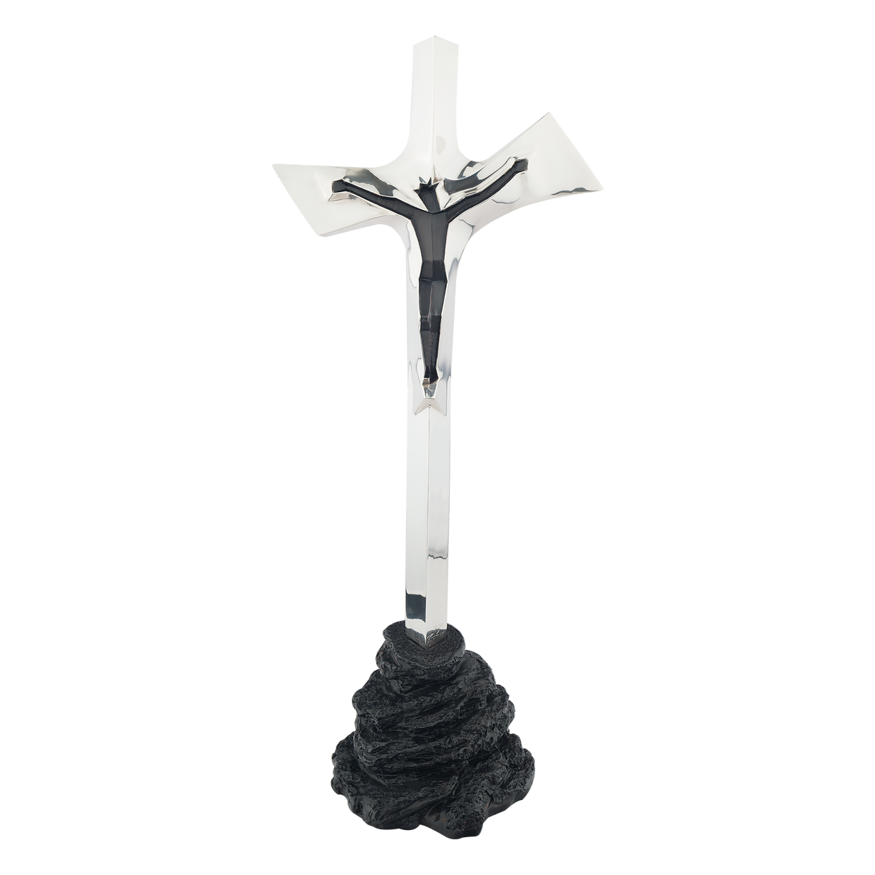 Dargenta Silver Cross on a Rock