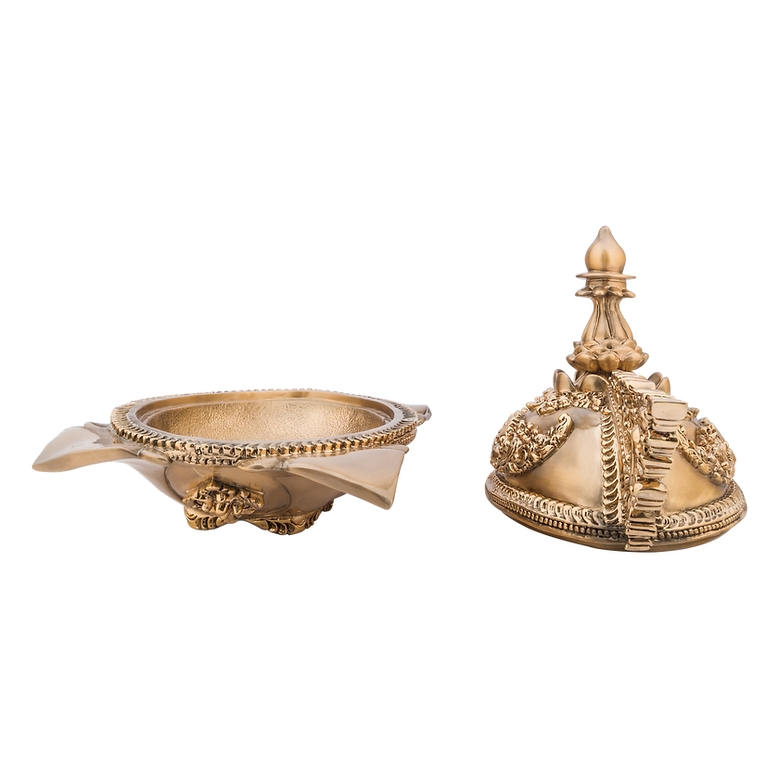 Dargenta Large Oval Imperial Gold Jewelry Box