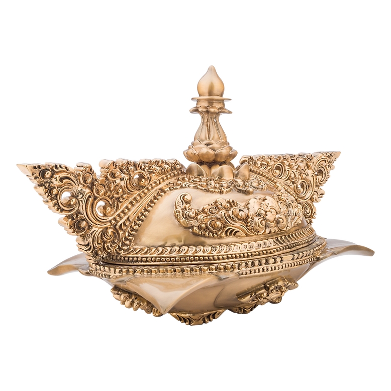 Dargenta Large Oval Imperial Gold Jewelry Box