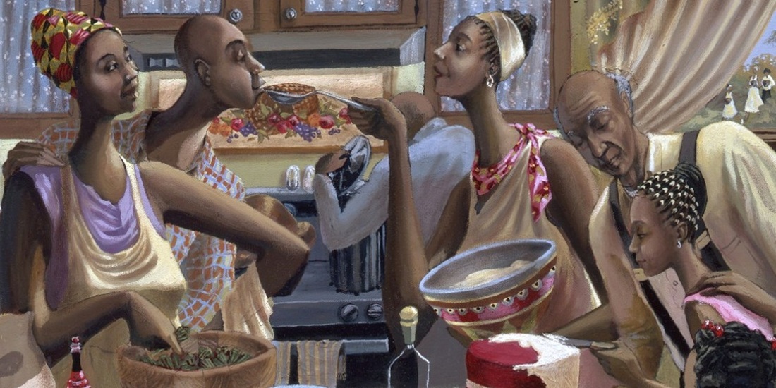 John Holyfield Soul Food Lithograph African American Fine Art