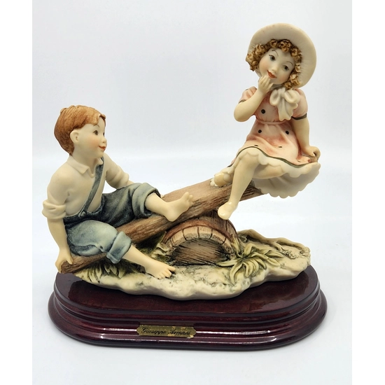 On The See-Saw by Giuseppe Armani | Elegant Porcelain