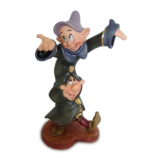 Snow White Dopey And Sneezy Dancing Partners by WDCC Disney