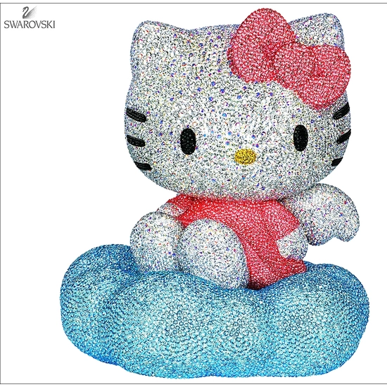 HELLO KITTY 40TH ANNIVERSARY限定、マスコットブローチSWAROVSKI